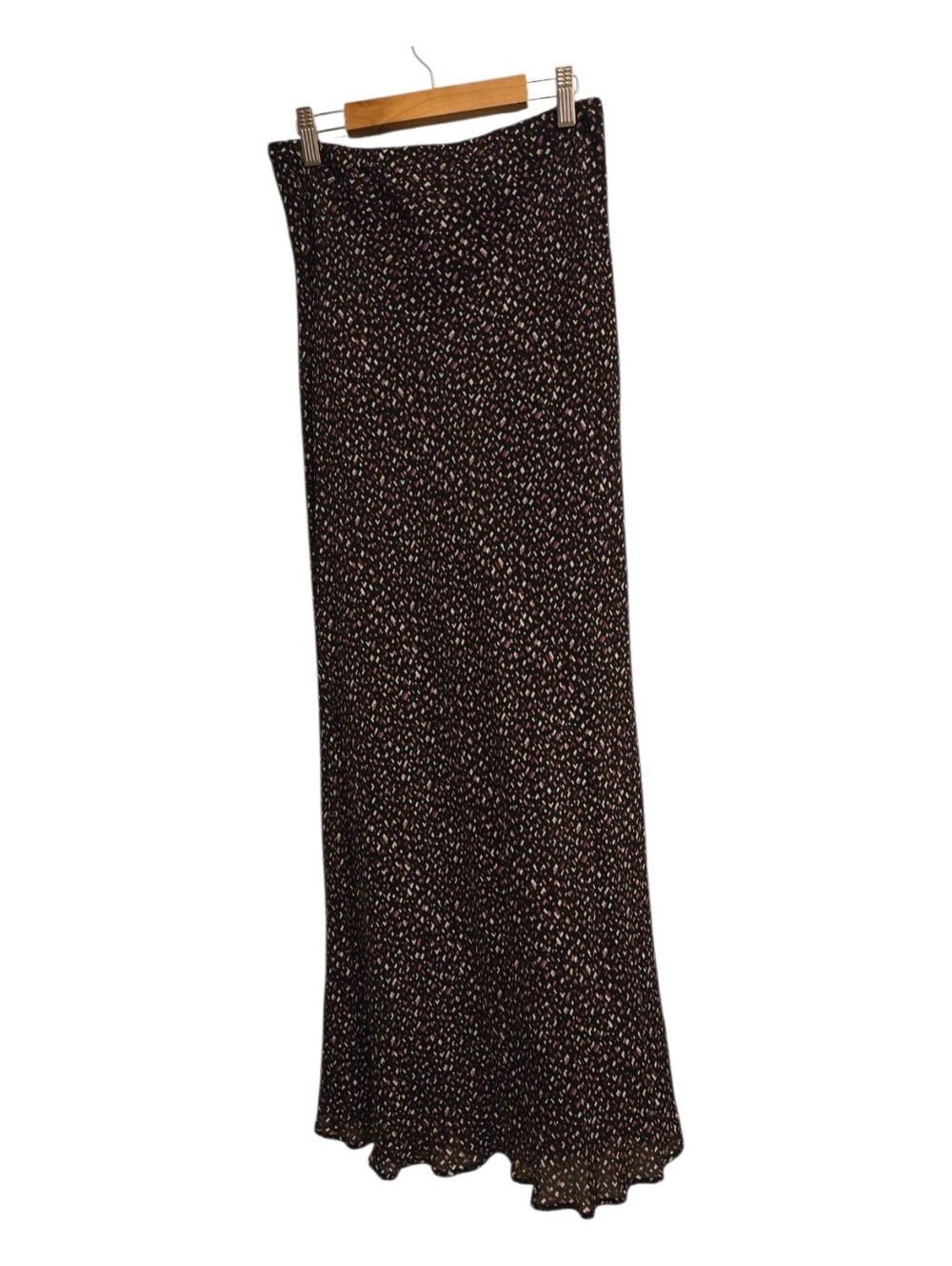 Vintage Harold's Maxi Skirt Dark Abstract Print Preppy Classy Y2K Style Size S